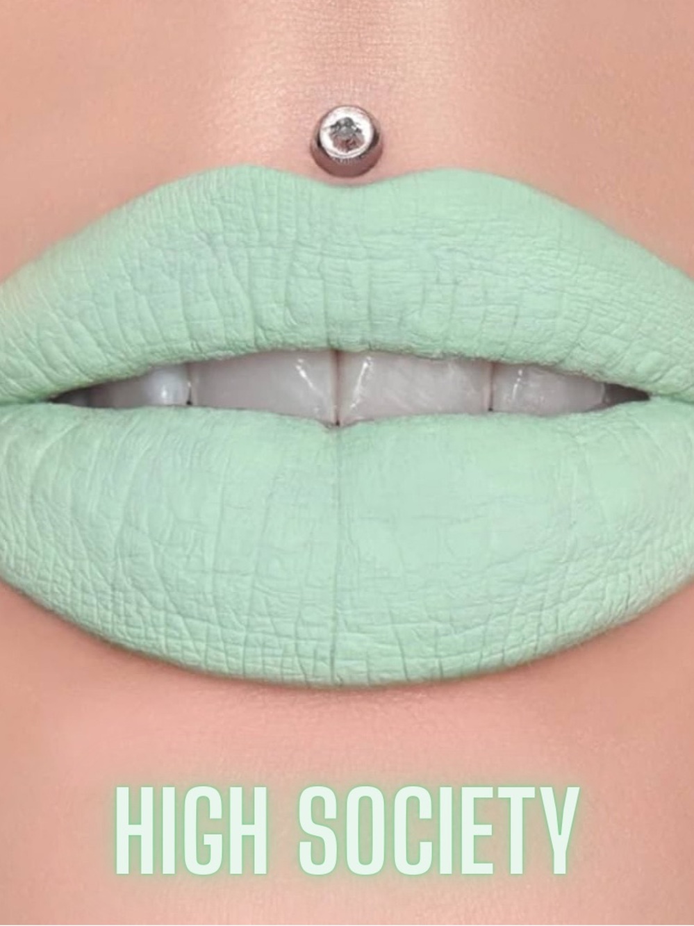 Jeffree Star High Society Pastel Mint Green Velour Liquid Lipstick Kawaii Fairy